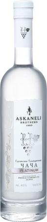 Водка виноградная Чача Асканели Платиновая 0,5л