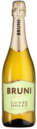 Игристое вино Бруни Кюве Дольче белое сладкое 0,75л