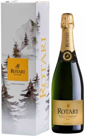 Игристое вино Ротари Ризерва белое брют 0,75л п/у