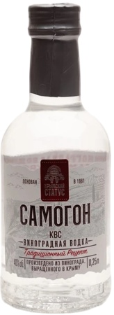 Водка виноградная Самогон Крымский Статус 0,25л