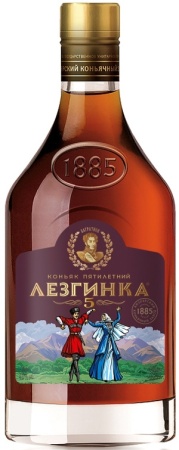 Коньяк Лезгинка 5 лет Медиум 0,25л