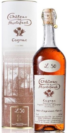 Коньяк Шато де Монтифо Эритаж Луи Валле Птит Шампань 50 лет 0,7л п/у туба