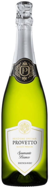 Игристое вино Проветто Спуманте Бьянко белое полусладкое 0,75л