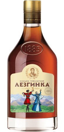 Коньяк Лезгинка 3 года 0,25л