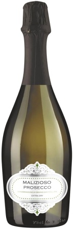 Игристое вино Просекко Малициозо белое сухое 0,75л