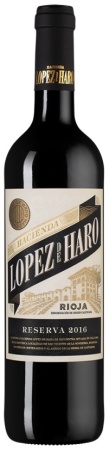Вино Риоха Асьенда Лопес де Аро Ресерва красное сухое 0,75л