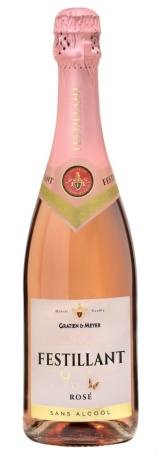 Игристое вино безалк. Фестийан розовое сладкое 0,75л