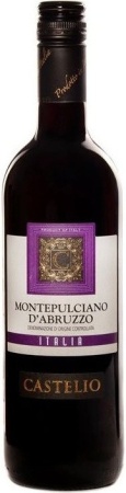 Вино Монтепульчано д Абруццо Кастелио красное сухое 0,75л