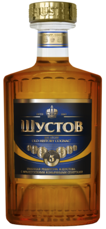Коньяк Шустов Олд Хистори 5 лет 0,25л