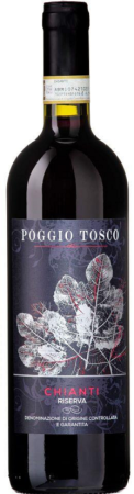 Вино Поджио Тоско Кьянти Резерва красное сухое 0,75л