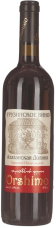 Вино Алазанская Долина Оршимо красное полусладкое 0,75л
