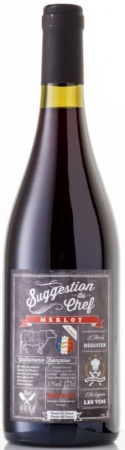 Вино Сюгжестион дю Шеф Мерло красное сухое 0,75л