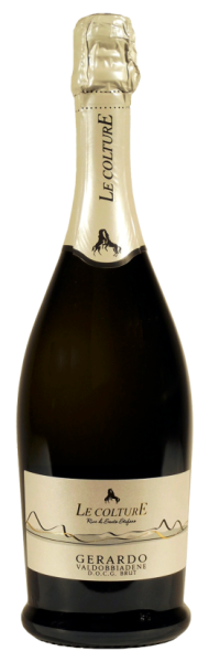 Игристое вино Просекко Вальдоббьядене Суперьоре Ле Кольтуре Жерардо Риве ди Санто Стефано белое экстра брют 0,75л