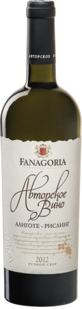 Вино Авторское Алиготе Рислинг Фанагории белое сухое 0,75л