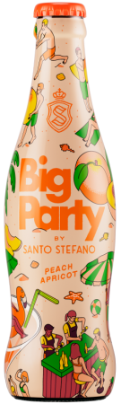 Напиток слабоалк. особый газ. Биг Пати от Санто Стефано Персик и Абрикос 0,3л бут.