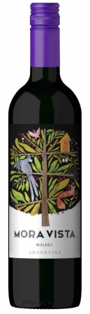 Вино Мальбек Мора Виста красное сухое 0,75л
