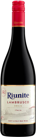 Игристое вино Ламбруско Риуните красное полусладкое 0,75л