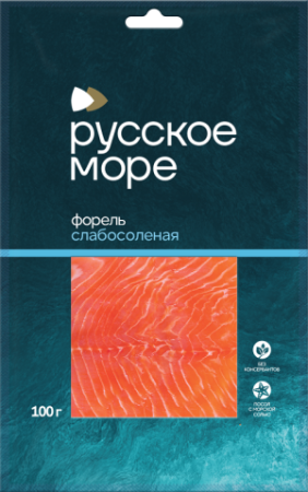 Форель Русское Море филе-кусочки 100г
