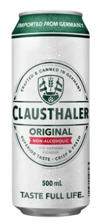 Пиво безалкогольное Клаусталер Ориджинал 0,5л ж/б