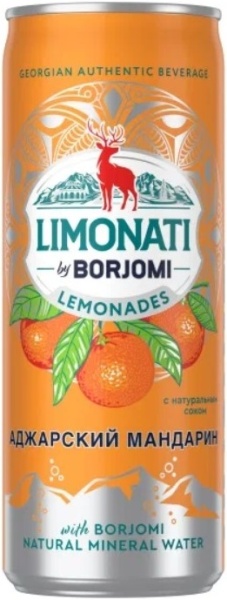 Напиток б/алк. газ. Боржоми Лимонад Аджарский мандарин 0,33л ж/б