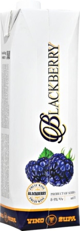 Плодовая алкогольная продукция Зупа Ежевика полусладкая 1л