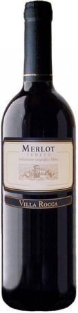 Вино Вилла Рокка Мерло красное сухое 0,375л
