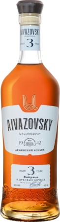 Коньяк армянский Айвазовский 3 года 0,5л 