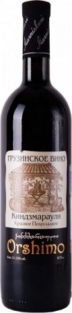 Вино Киндзмараули Оршимо красное полусладкое 0,75л