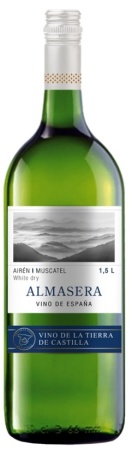 Вино Альмасера Айрен Москатель белое сухое 1,5л