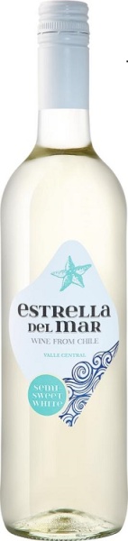 Вино Эстрелья дель Мар Центральная Долина белое полусладкое 0,75л