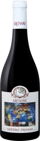 Вино Саперави Премиум Артвайн красное сухое 0,75л