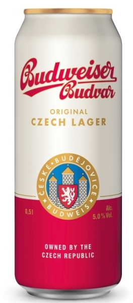 Пиво Будвайзер Будвар светлое 0,5л ж/б