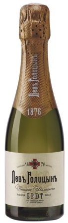 Игристое вино Наследие Мастера Левъ Голицынъ белое брют 0,2л