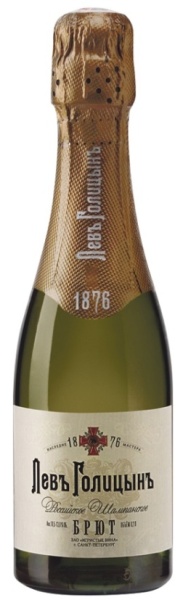Игристое вино Наследие Мастера Левъ Голицынъ белое брют 0,2л