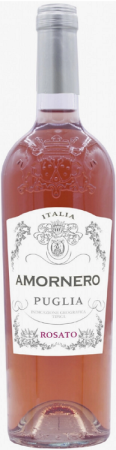 Вино Аморнеро Пулиа Розато розовое полусухое 0,75л