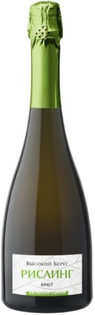 Игристое вино Высокий Берег Рислинг Зеленая серия белое брют 0,75л