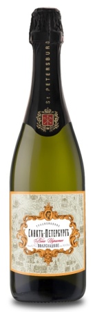 Игристое вино Санктъ-Петербургъ Традиционное белое полусладкое 0,75л