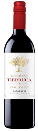Вино Террука Карменер красное полусладкое 0,75л