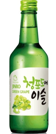Спиртной напиток Соджу Джинро Зелёный виноград 0,36л