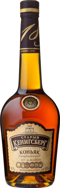 Коньяк Старый Кенигсберг 4 года 0,5л