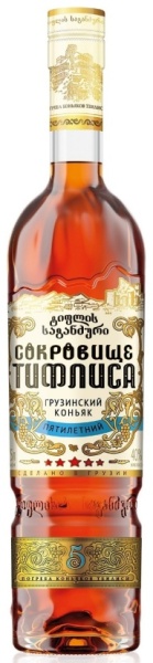 Коньяк грузинский Сокровище Тифлиса 5 лет 0,5л Коньяк грузинский Сокровище Тифлиса 5 лет 0,5л