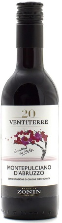 Вино Монтепульчано д Абруццо Зонин красное полусухое 0,25л