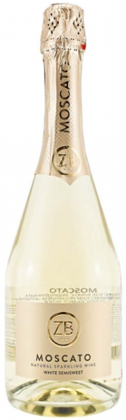 Игристое вино ЗБ Вайн Москато белое полусладкое 0,75л
