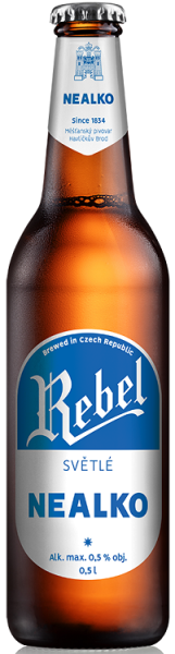Пиво безалкогольное Ребел Неалко 0,5л бут.
