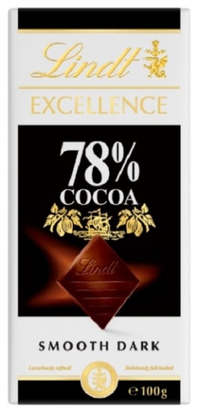 Шоколад горький Линдт Экселленс 78% 100г