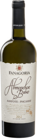 Вино Авторское Алиготе Рислинг Фанагории белое сухое 0,187л