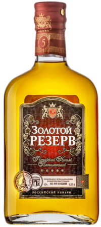 Коньяк Золотой резерв 5 лет 0,25л