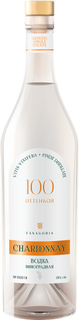 Водка виноградная Фанагория 100 оттенков Шардоне 0,7л