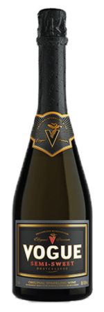 Игристое вино VOGUE белое полусладкое 0,75л