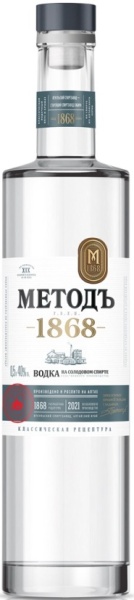 Водка Методъ Г.Б. К.П. 1868 0,5л
